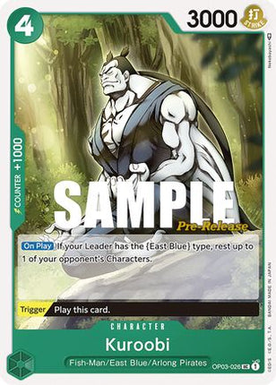 Kuroobi (OP03-026) - Pillars of Strength Pre-Release Cards