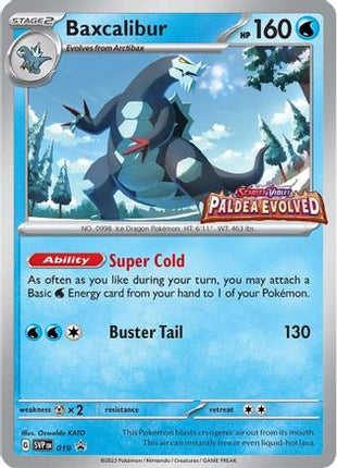 Baxcalibur - 019 (Prerelease) - 19/null [SV: Scarlet & Violet Promo Cards] Holofoil