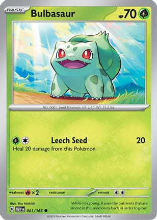 Bulbasaur - 001/165 [SV: Scarlet & Violet 151]