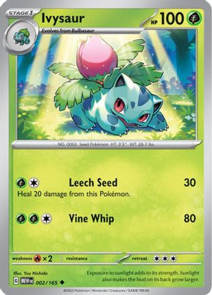 Ivysaur - 002/165 [SV: Scarlet & Violet 151] Reverse Holofoil