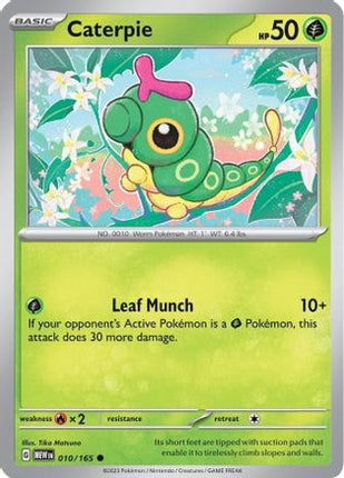 Caterpie - 010/165 [SV: Scarlet & Violet 151] Reverse Holofoil