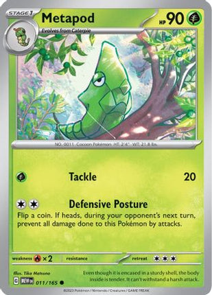 Metapod - 11/null [SV: Scarlet & Violet 151] Reverse Holofoil