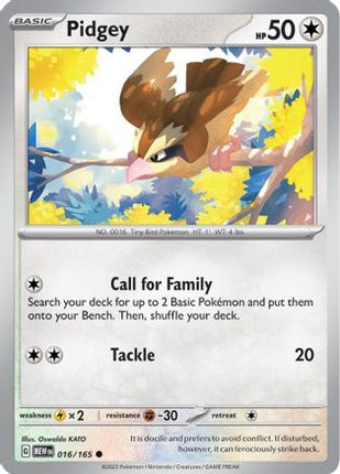 Pidgey - 16/null [SV: Scarlet & Violet 151] Reverse Holofoil
