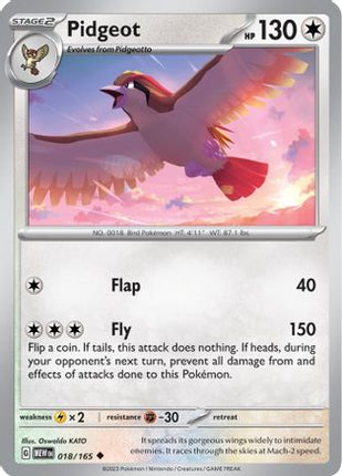 Pidgeot - 18/null [SV: Scarlet & Violet 151]