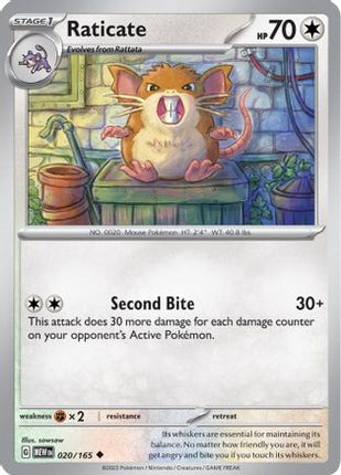 Raticate - 20/null [SV: Scarlet & Violet 151]