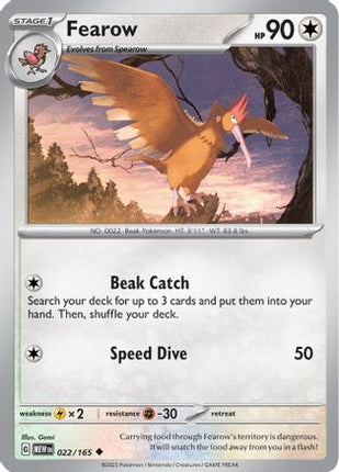 Fearow - 22/null [SV: Scarlet & Violet 151] Reverse Holofoil