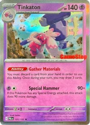 Tinkaton - 105/193 (GameStop Exclusive) [Miscellaneous Cards & Products] Holofoil
