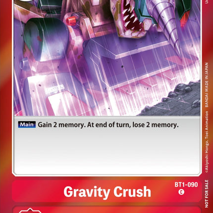 Gravity Crush [BT1-090] (Event Pack 5) [Release Special Booster Promos]