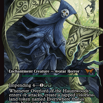 Overlord of the Hauntwoods (Showcase) [Duskmourn: House of Horror] Foil