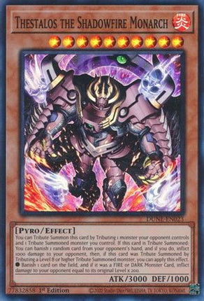 Thestalos the Shadowfire Monarch (Super Rare) [DUNE-EN023] 1st Edition
