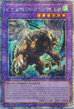 Chimera the King of Phantom Beasts (Quarter Century Secret Rare)  [DUNE-EN033] 1st Edition