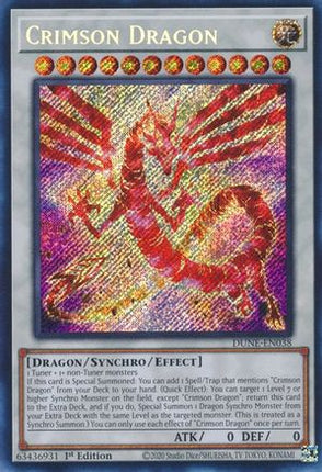 Crimson Dragon (Secret Rare) [DUNE-EN038] 1st Edition