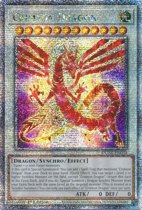 Crimson Dragon (Quarter Century Secret Rare)  [DUNE-EN038] 1st Edition