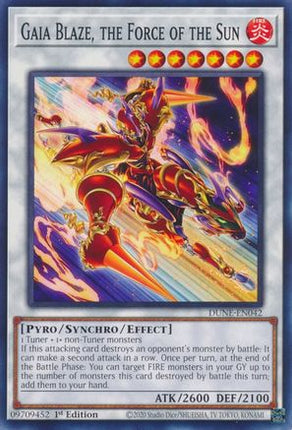 Gaia Blaze, the Force of the Sun (Common / Short Print) [DUNE-EN042] 1st Edition