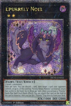 Epurrely Noir (Quarter Century Secret Rare)  [DUNE-EN044] 1st Edition