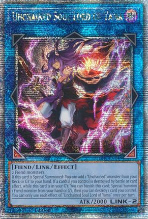 Unchained Soul Lord of Yama (Quarter Century Secret Rare)  [DUNE-EN049] 1st Edition