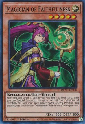 Magician of Faithfulness (Super Rare) [DUNE-EN098] 1st Edition