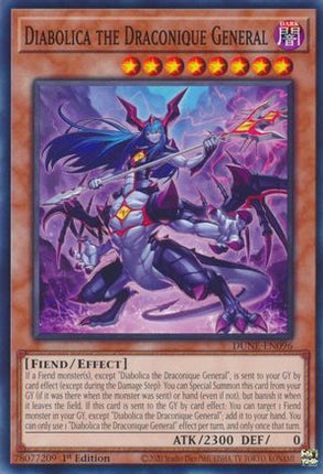 Diabolica the Draconique General (Common / Short Print) [DUNE-EN096] 1st Edition