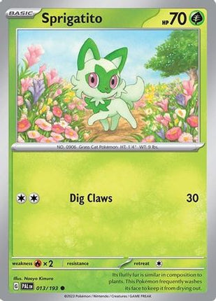 Sprigatito - 013/193 (Summer 2023 Collector Chest) [Miscellaneous Cards & Products] Holofoil
