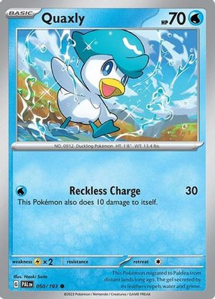Quaxly - 050/193 (Summer 2023 Collector Chest) [Miscellaneous Cards & Products] Holofoil