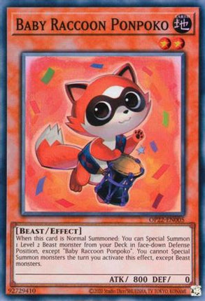 Baby Raccoon Ponpoko (Super Rare) [OP22-EN005] Unlimited