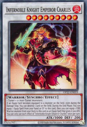 Infernoble Knight Emperor Charles (Common / Short Print) [OP22-EN019] Unlimited