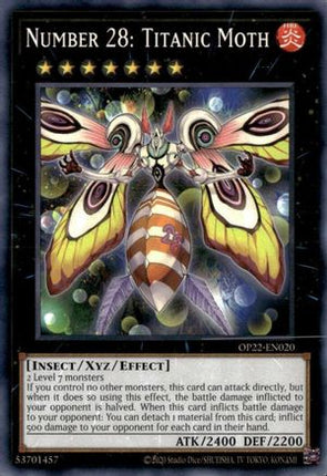 Number 28: Titanic Moth (Common / Short Print) [OP22-EN020] Unlimited