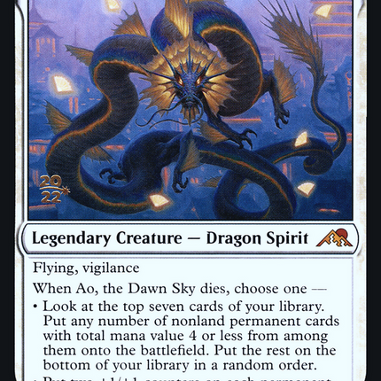 Ao, the Dawn Sky [Kamigawa: Neon Dynasty Promos] Prerelease Foil