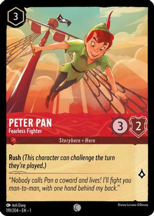 Peter Pan - Fearless Fighter (119/204) - The First Chapter Cold Foil