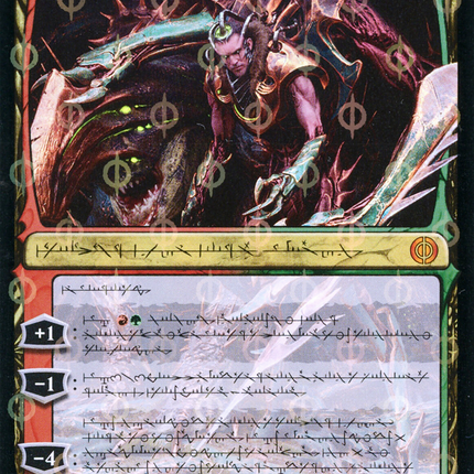 Lukka, Bound to Ruin (Phyrexian) (Showcase) [Phyrexia: All Will Be One] Step-and-Compleat Foil