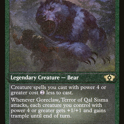 Goreclaw, Terror of Qal Sisma [Multiverse Legends] Etched Foil