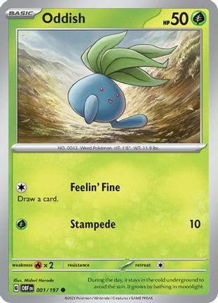 Oddish - 1/null [SV03: Obsidian Flames] Reverse Holofoil