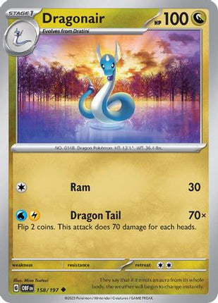 Dragonair - 158/null [SV03: Obsidian Flames] Reverse Holofoil