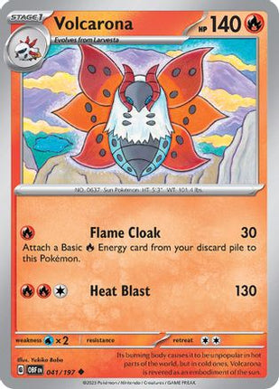 Volcarona - 41/null [SV03: Obsidian Flames] Reverse Holofoil