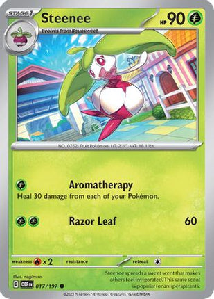 Steenee - 17/null [SV03: Obsidian Flames] Reverse Holofoil