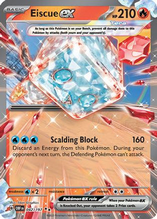 Eiscue ex - 42/null [SV03: Obsidian Flames] Holofoil