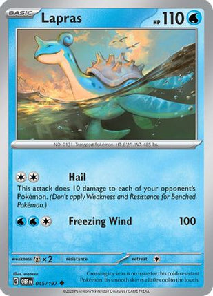 Lapras - 45/null [SV03: Obsidian Flames]