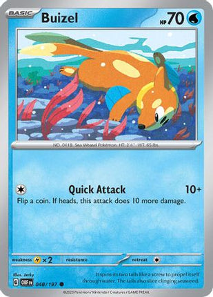Buizel - 48/null [SV03: Obsidian Flames] Reverse Holofoil