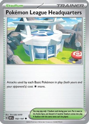 Pokemon League Headquarters - 192/null [SV03: Obsidian Flames] Reverse Holofoil