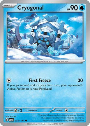 Cryogonal - 55/null [SV03: Obsidian Flames] Reverse Holofoil