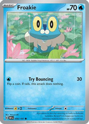 Froakie - 56/null [SV03: Obsidian Flames] Reverse Holofoil