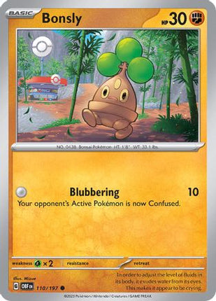 Bonsly - 110/null [SV03: Obsidian Flames] Reverse Holofoil