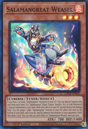 Salamangreat Weasel (Super Rare) [LD10-EN002] 1st Edition