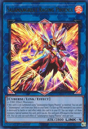 Salamangreat Raging Phoenix (Ultra Rare) [LD10-EN005] 1st Edition
