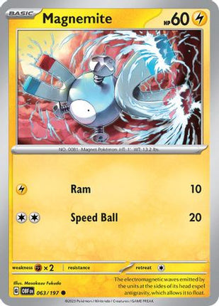 Magnemite - 63/null [SV03: Obsidian Flames]