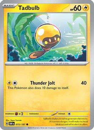 Tadbulb 075/197 - 75/197 [SV03: Obsidian Flames] Reverse Holofoil