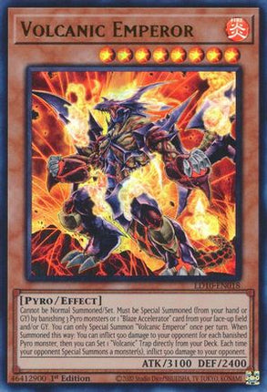 Volcanic Emperor (Ultra Rare) [LD10-EN018] 1st Edition