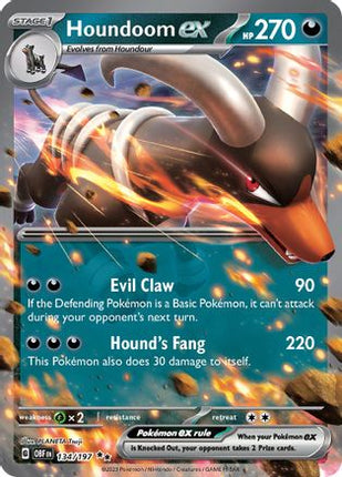 Houndoom ex - 134/null [SV03: Obsidian Flames] Holofoil