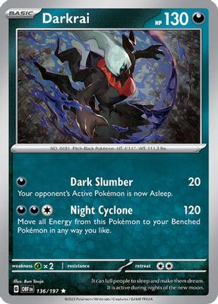 Darkrai - 136/null [SV03: Obsidian Flames] Reverse Holofoil