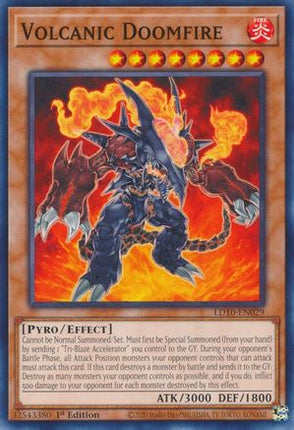 Volcanic Doomfire (Common / Short Print) [LD10-EN029] 1st Edition